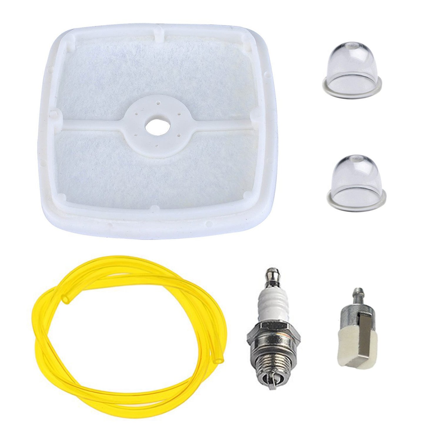 HIFROM Fuel Filter with Hose Tubing, Air Filter, Primer Bulb & Spark Plug - Compatible with Echo GT200 GT225 GT251 HC150 HC151 PAS265 PAS230 PAS231 SRM225 SRM265 Trimmer - Perfect for Lawn Maintenance & Garden Equipment Repair