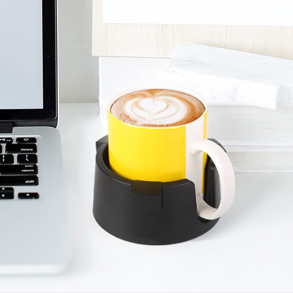 Zcargel Adjustable ABS Anti-Spill Drink Cup Holder - Multi-Function Desk & Bedside Drink Coaster with Adjustable Inner Diameter - Perfect for Home, Office, Apartment, Car & Travel Use