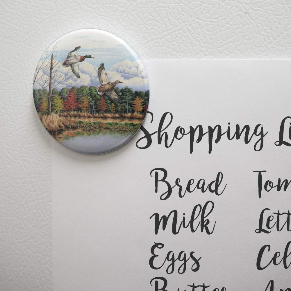 Premium Duck Hunting Decoy Magnet - Mallard Duck Flying Design for Kitchen & Refrigerator Decor | Perfect for Hunting Enthusiasts & Country Home Decor