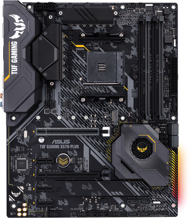 ASUS TUF Gaming X570 PLUS (Wi-Fi) AMD AM4 ATX Motherboard - Ryzen 3000 & 5000 Ready, PCIe 4.0, Dual M.2, USB 3.2 Gen2 - Perfect for Gaming PC Builds & High-Performance Workstations