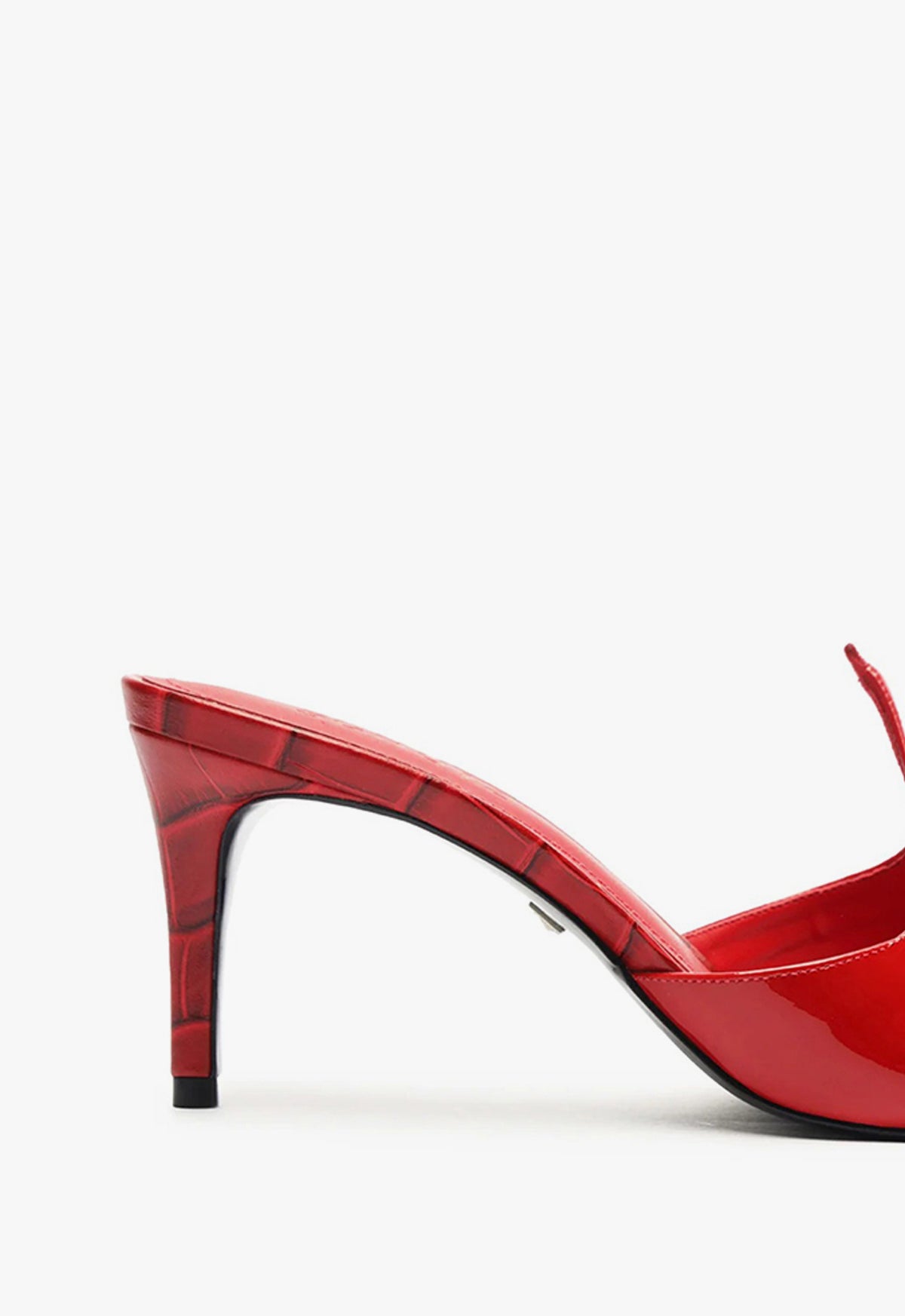 Carlie Mule Patent Leather Sandals for Women - Pointed Toe Slip-On Dress Shoes - Comfortable Heels for Office, Party & Wedding Occasions