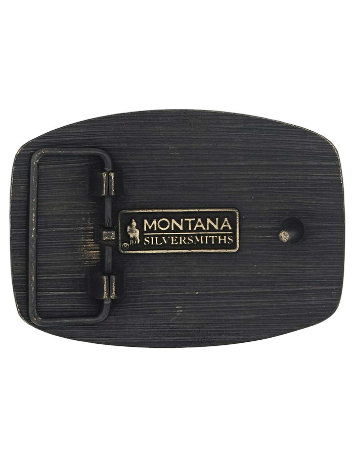 Montana Silversmiths A973C Longhorn Legend Heritage Attitude Belt Buckle - Western Style Bronze Cowboy Buckle for Jeans & Western Wear