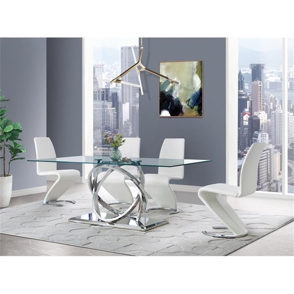 White Modern Dining Chair - Global Furniture for Home, Restaurant & Office - Comfortable & Stylish Seating Solution