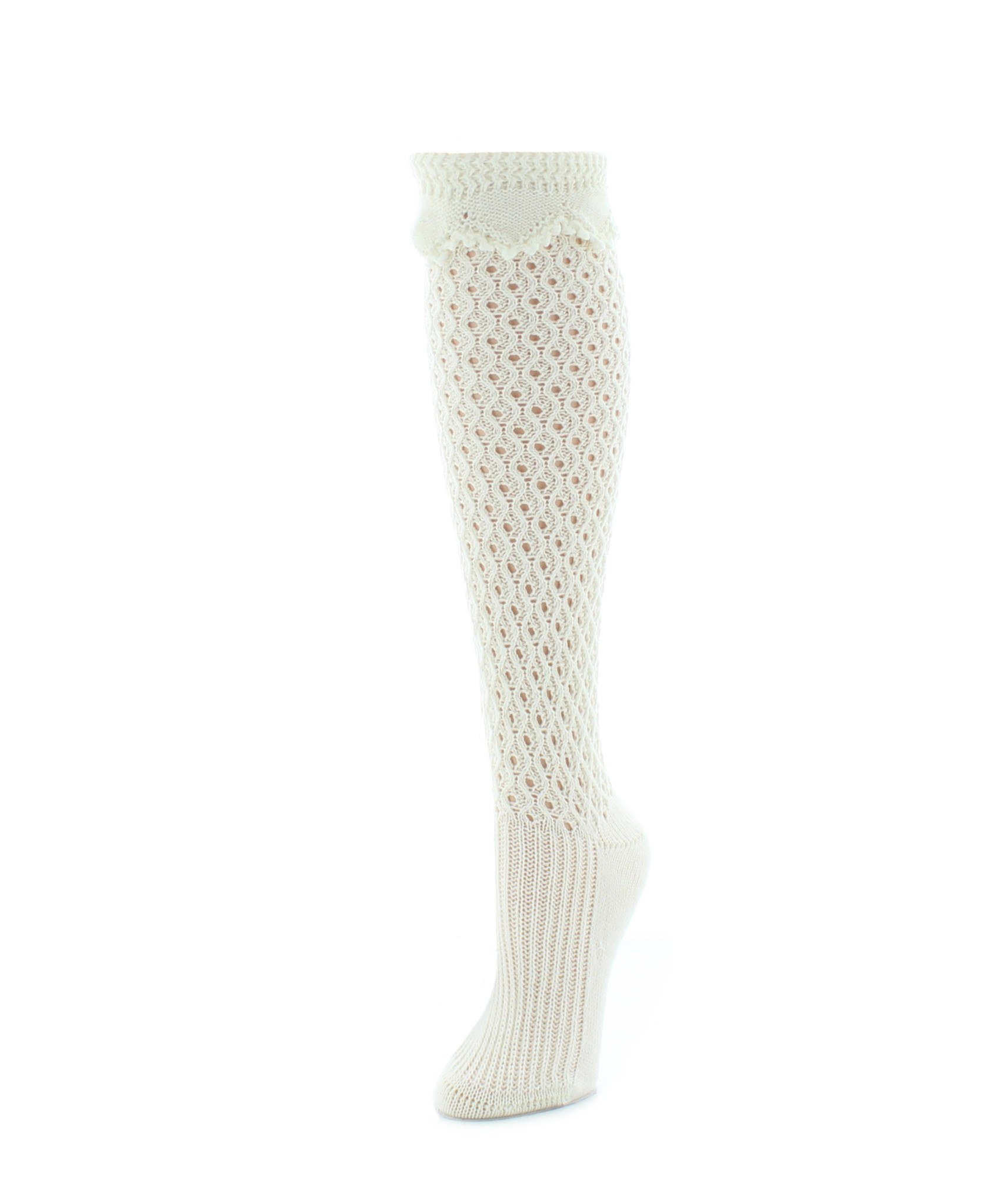MeMoi Waffle Chunky Knit Knee-High Socks for Women - Warm Winter Boot Socks, Cozy Cable Knit Socks for Boots, Perfect for Cold Weather & Outdoor Activities
