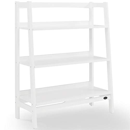 Pemberly Row 3 Shelf White Bookcase - Modern Bookshelf for Living Room, Bedroom & Office Storage Organization