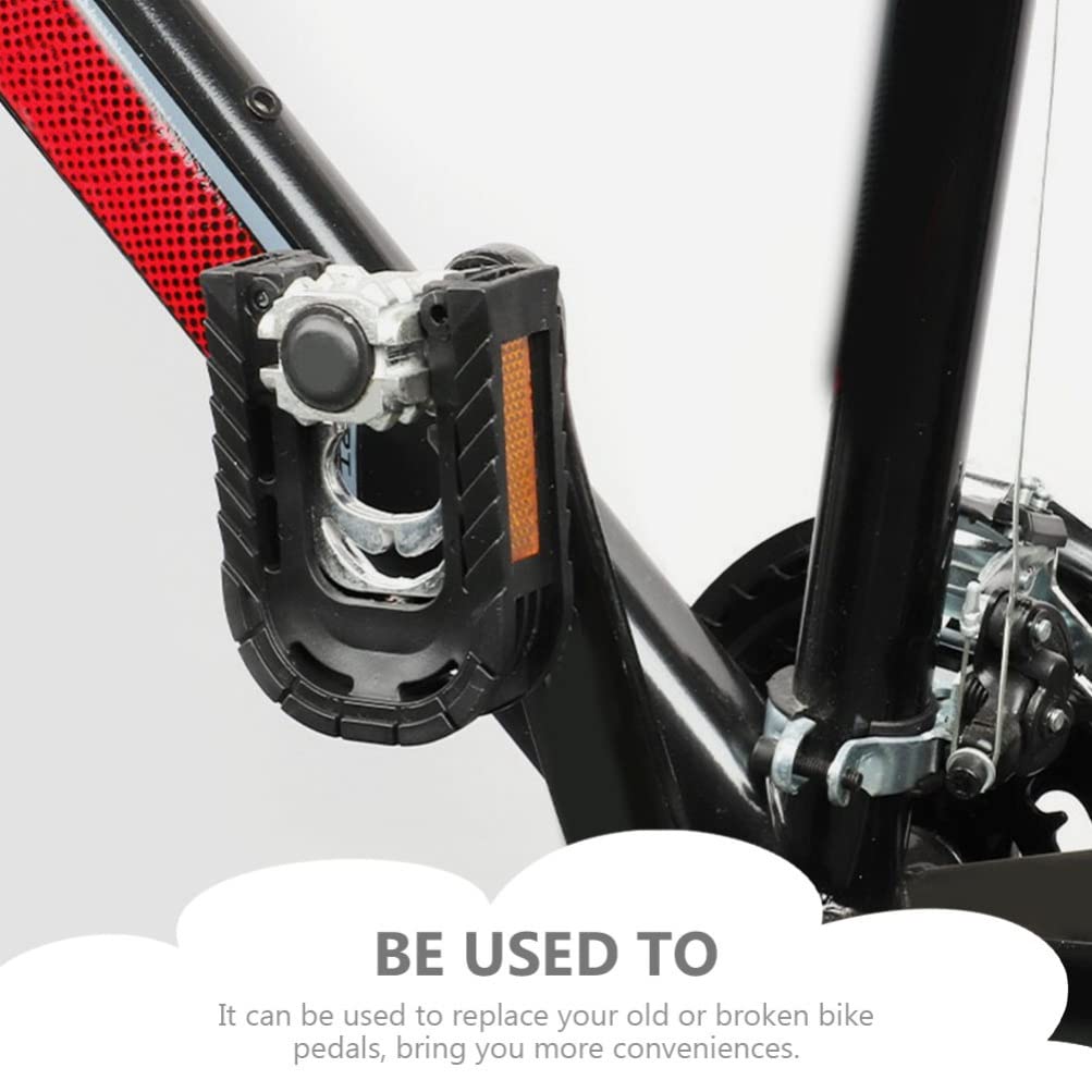 BESPORTBLE 1 Pair Folding Bike Pedals - Non-Slip MTB/Road Bike Pedals with Luminous Design & Smooth Bearings | Perfect for Commuting, Mountain Biking & Kids' Bicycles