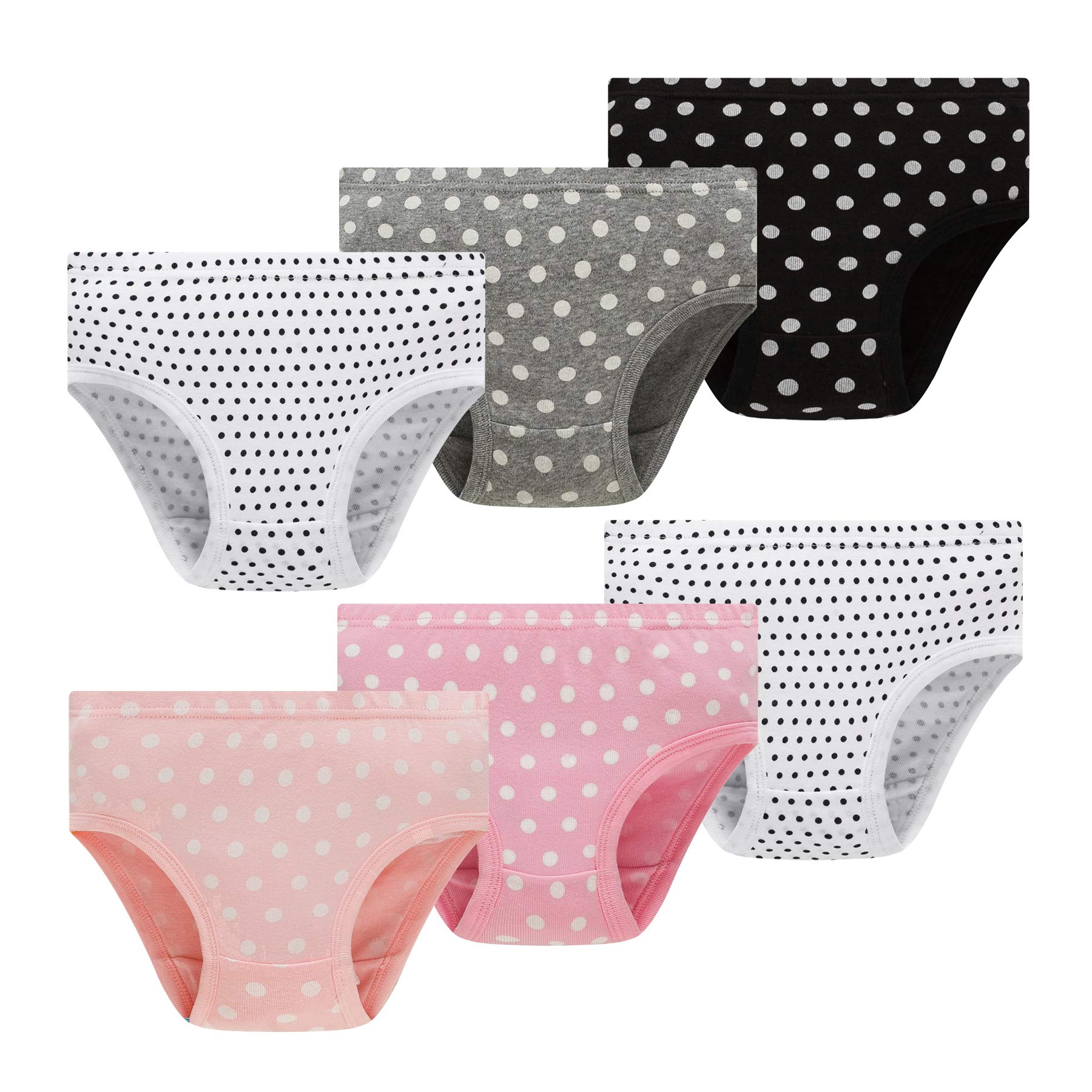 Winging Day Girls' 100% Cotton Underwear - Soft Breathable Panties for Kids & Toddlers - Perfect for School, Playtime & Everyday Comfort