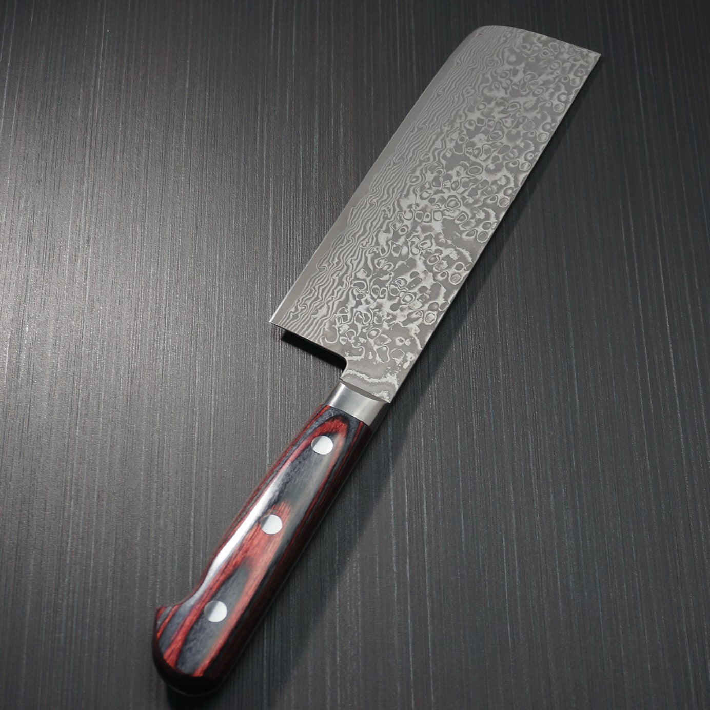 Premium Japanese Kato VG10 63-Layer Damascus Steel Nakiri Knife with Black Finish - Professional Vegetable Chopper for Home Chefs & Sushi Preparation