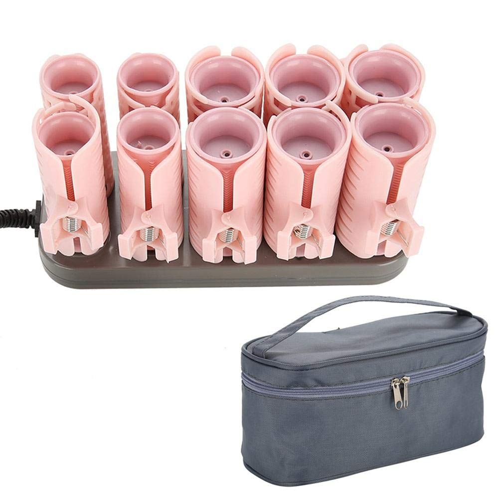 10pcs Professional Electric Heated Rollers - Hot Pod Hair Curler Styling Tool with Fast Heating for Salon-Quality Waves & Curls | Perfect for Home Use, Parties & Special Occasions