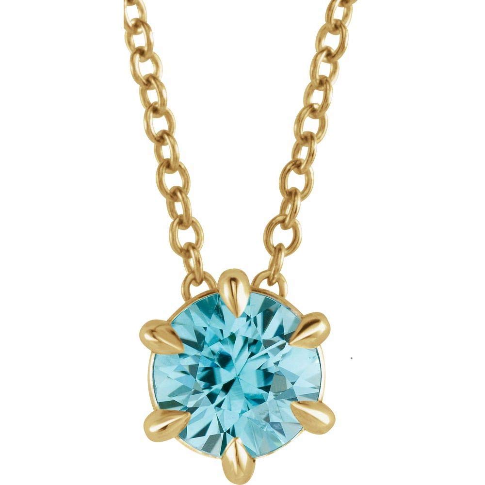 Solitaire CZ Cubic Zirconia Pendant Necklace - Adjustable Chain for Women | Perfect for Weddings, Anniversaries & Everyday Elegance