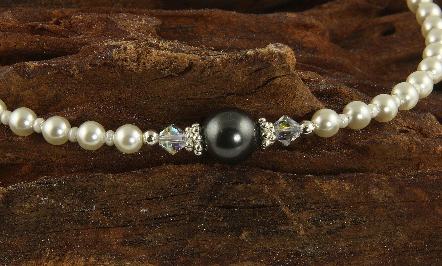 Elegant Gray Pearl Beaded Anklet for Women - Stylish Boho Ankle Bracelet Jewelry - Perfect for Beach, Wedding & Summer Outfits