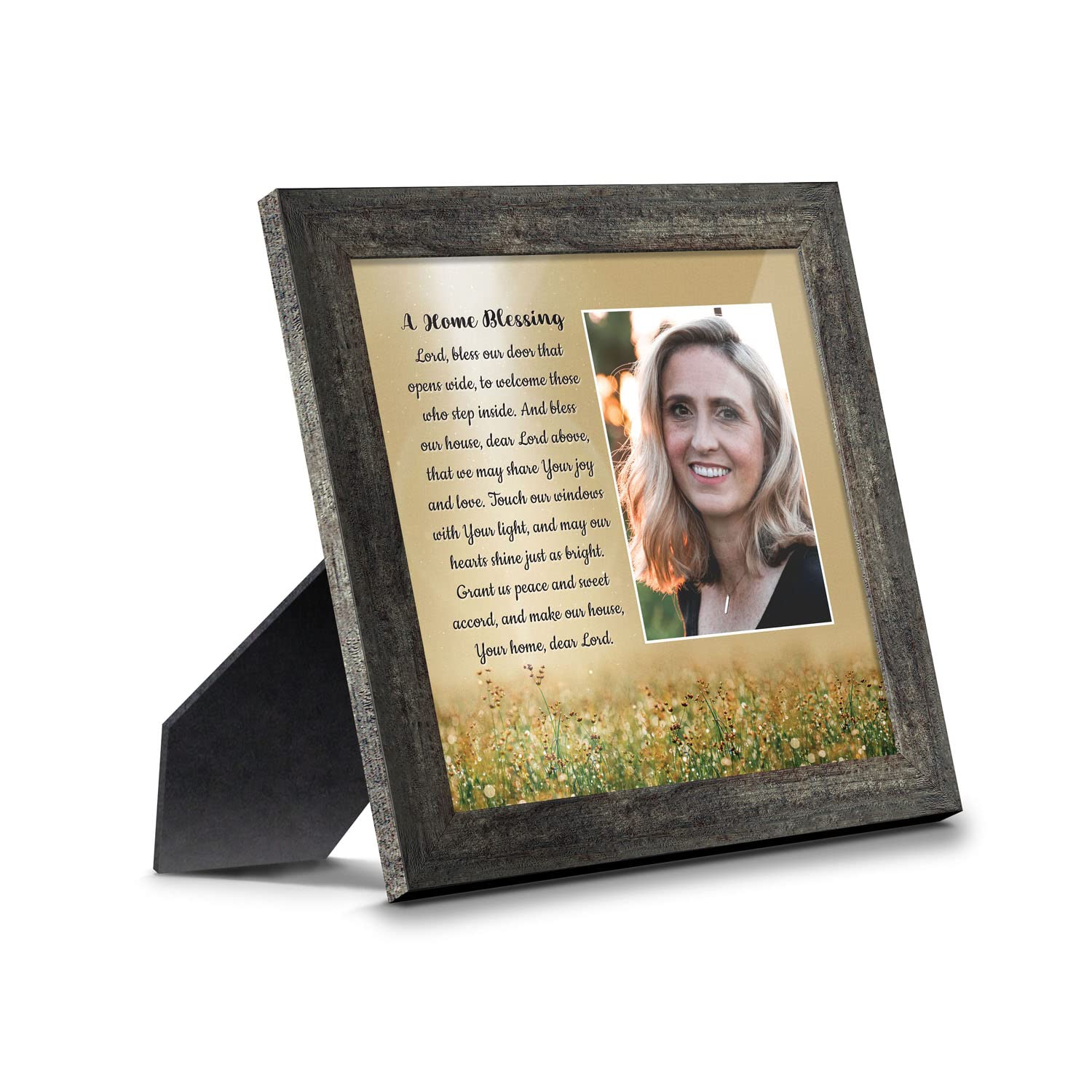 God Bless This Home Sign - Inspirational Christian Wall Decor for House Blessing - Perfect for Living Room, Bedroom & Entryway - 6467BW