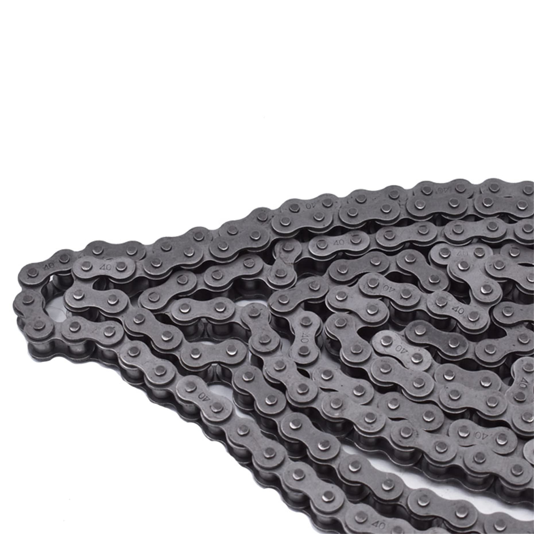 Kimllier Go Kart Chain 40 Roller Chain 10 Feet with 2 Connecting Links - Carbon Steel Drive Chain for Racing Karts, Mini Bikes, and Off-Road Vehicles