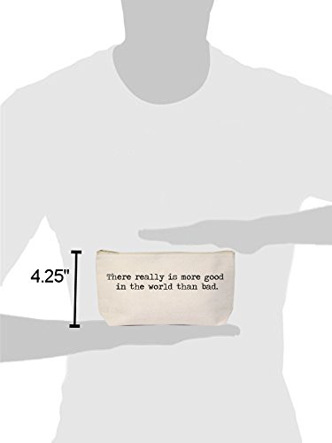 Jules Natural Canvas Makeup Bag with Zipper - Eco-Friendly Cosmetic Pouch for Travel & Daily Use - Perfect for Organizing Brushes, Lipsticks & Beauty Essentials