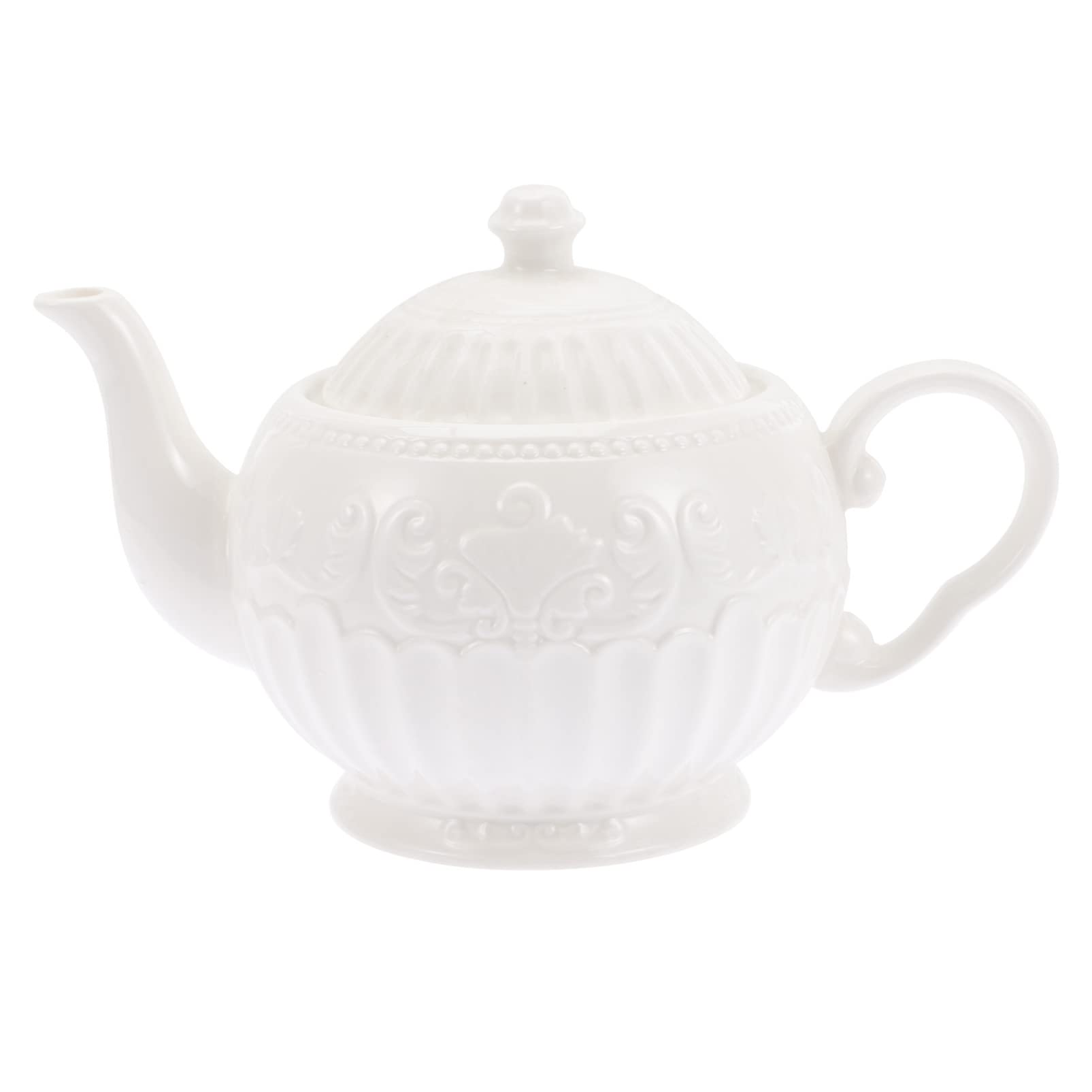 Premium Ceramic Teapot with Infuser - Stovetop Safe Japanese Style Porcelain Tea Kettle for Loose Leaf Tea, White - Perfect for Home Brewing, Tea Ceremonies & Gift Giving
