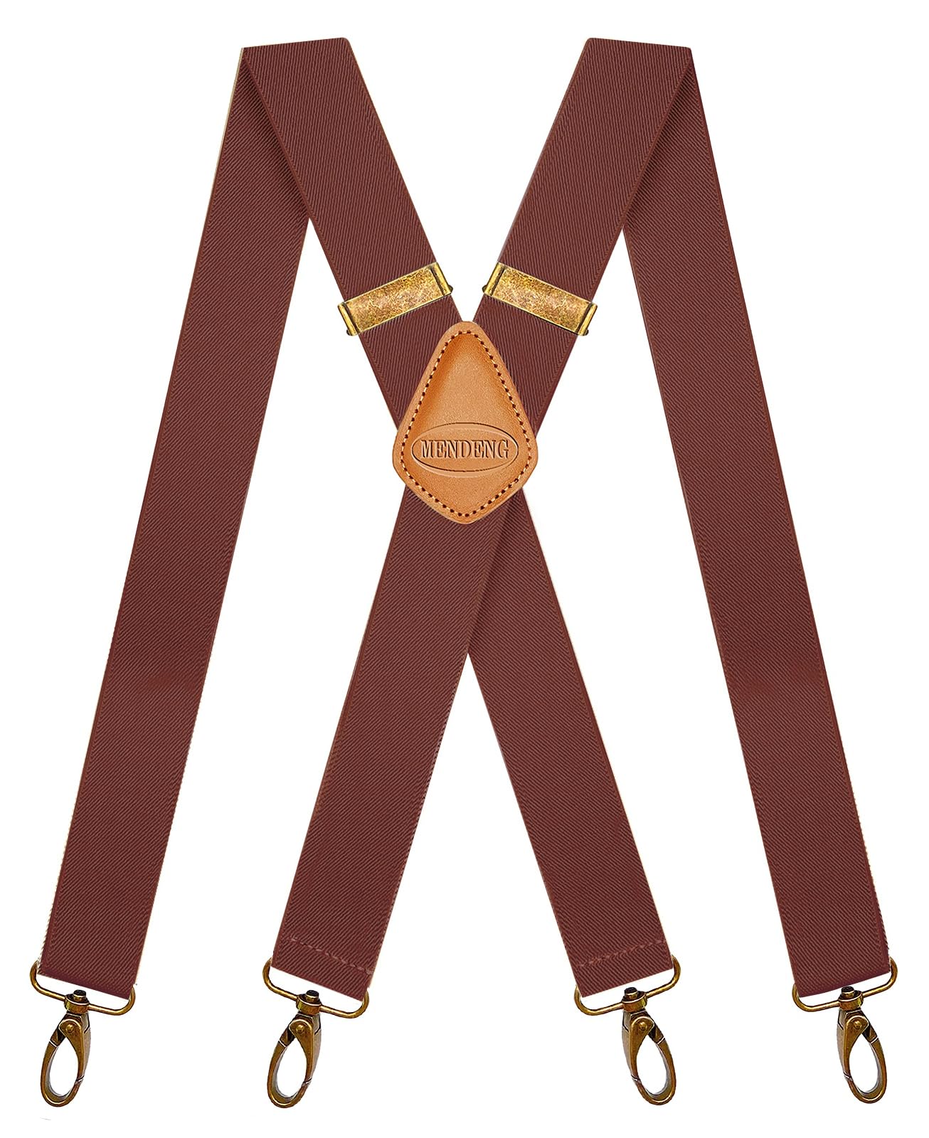 Premium Heavy Duty Men's Suspenders with Swivel Hooks - Adjustable X-Back Retro Style for Formal Wear & Vintage Fashion | Perfect for Weddings, Business Attire & Cosplay