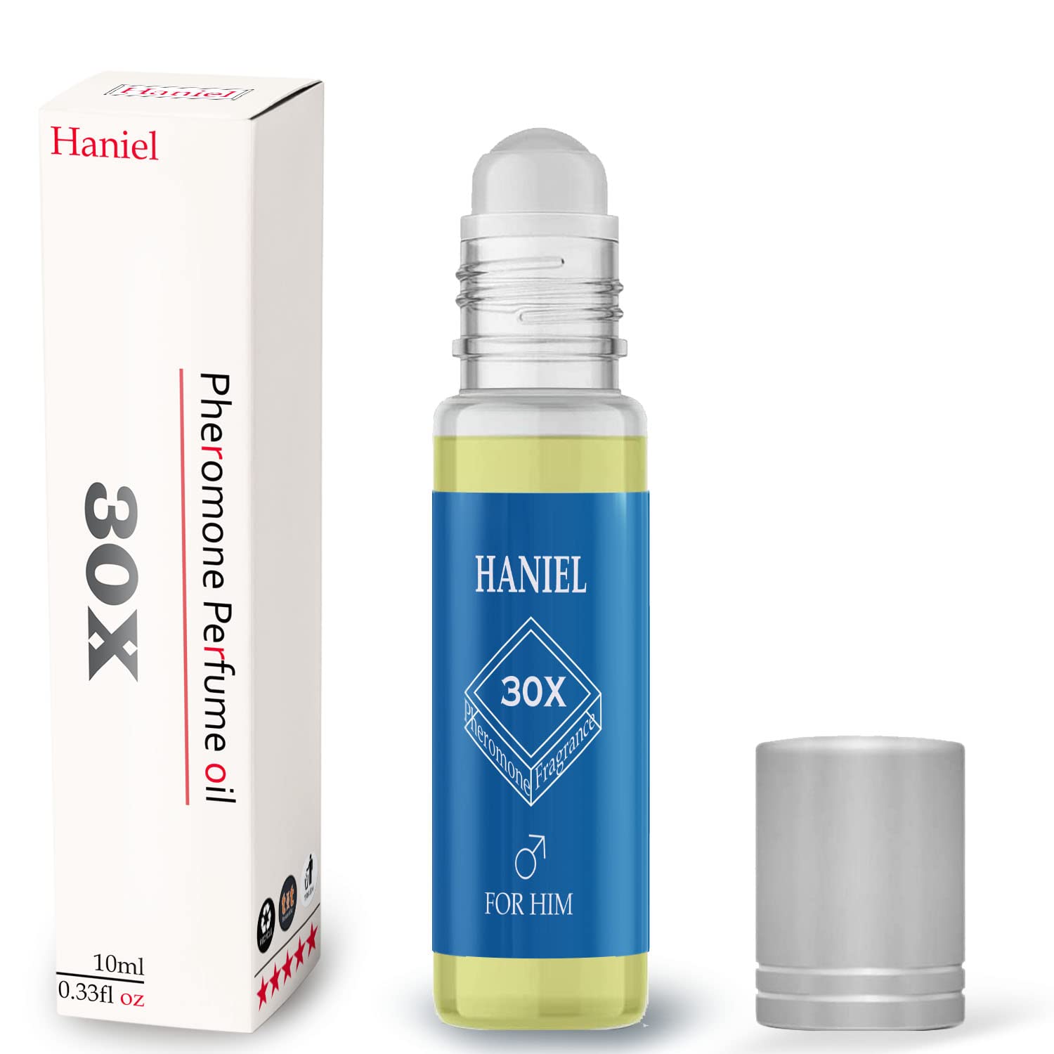 Haniel Men's Cologne - Roll-On Pheromone Perfume for Men | Long-Lasting Fragrance Oil Blend | Enhance Attraction & Confidence | Perfect for Dating, Night Out & Special Occasions