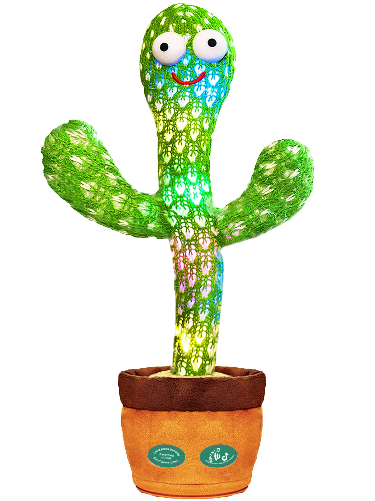 Dancing Talking Cactus Toy - Interactive Singing & Mimicking Cactus for Babies & Kids | Repeats What You Say | Fun Educational Gift for Toddlers & Preschoolers | Perfect for Playtime, Birthday Parties & Early Learning Activities