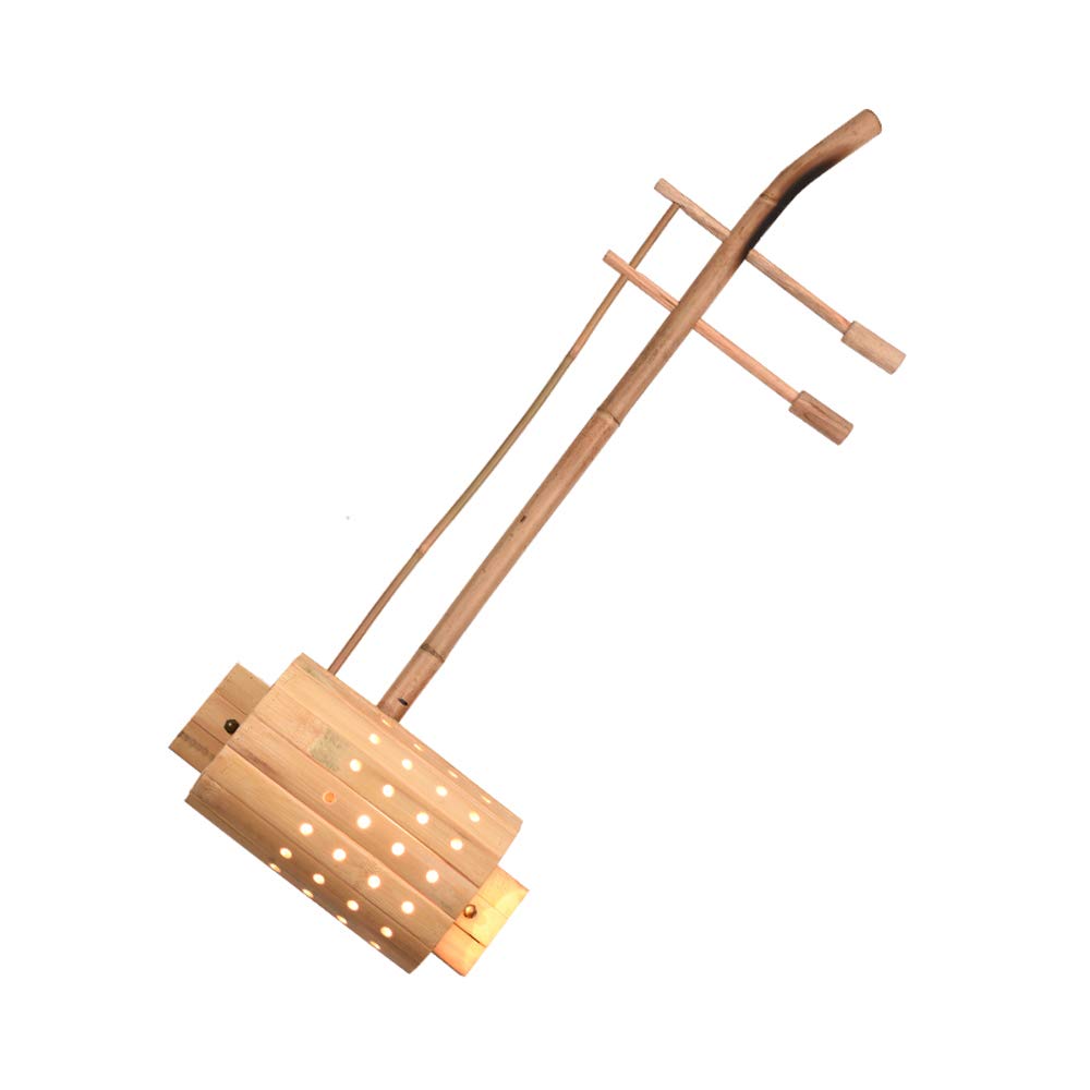 Vintage Hand-Woven Bamboo Wall Lamp - Creative Musical Instrument Design with E27 Light Source - Perfect for Bedroom, Restaurant & Nostalgic Decor