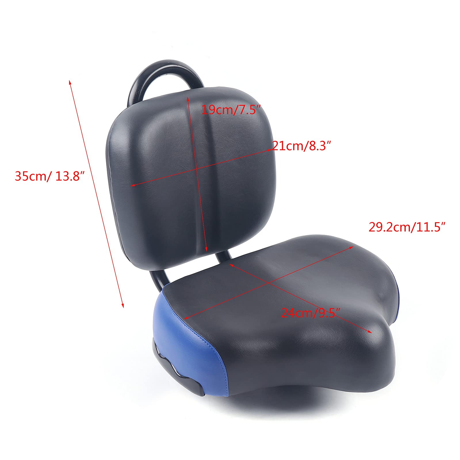 Comfortable Bicycle Saddle Seat - Soft Cushioned Bike Seat for Mountain, Road, Hybrid & Stationary Exercise Bikes - Perfect for Long Rides, Commuting & Indoor Cycling Workouts