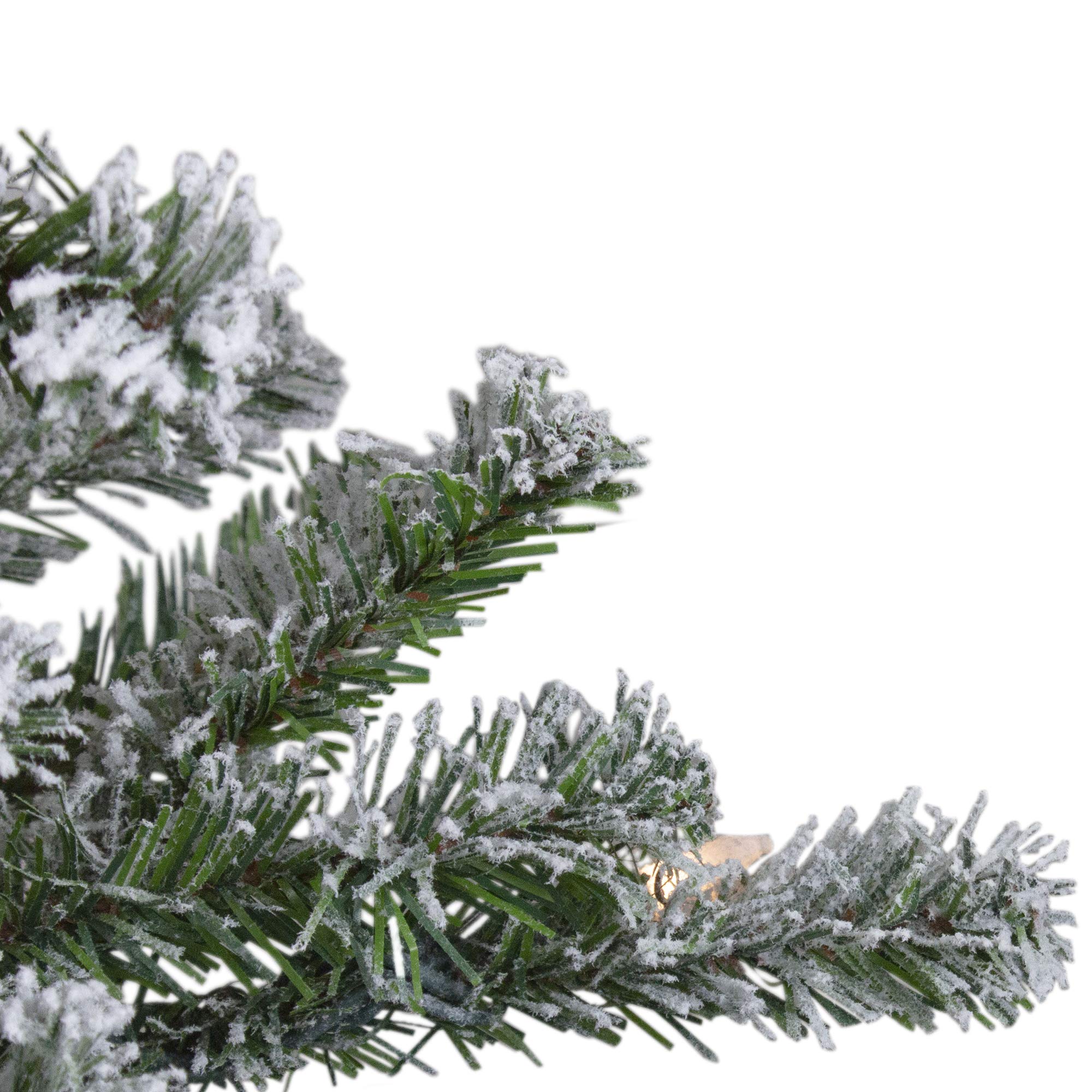 Northlight 4' Pre-Lit Flocked Alpine Artificial Christmas Tree with Clear Lights - Perfect for Small Spaces, Apartments & Holiday Decor