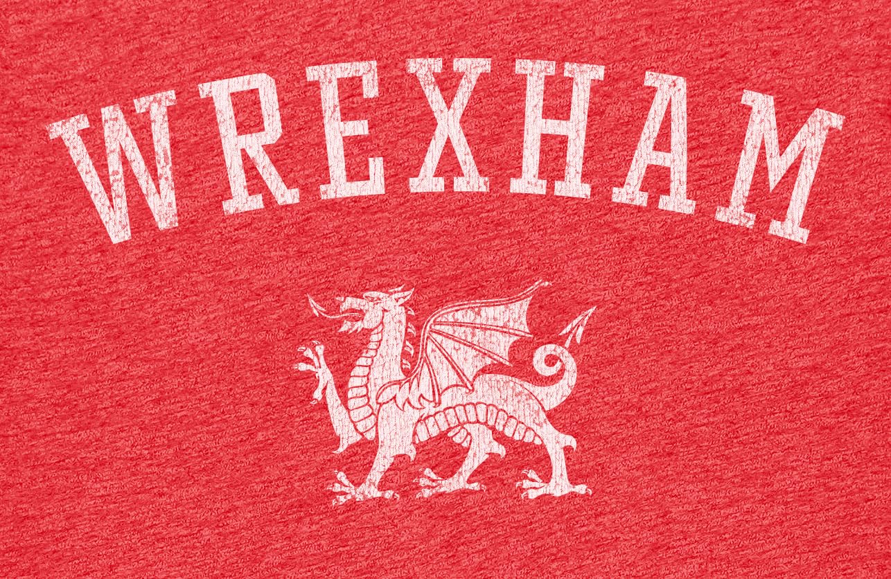 Wrexham Athletic Vintage Tri-Blend T-Shirt - Premium Soft Red Tee for Men - Perfect for Game Day, Casual Wear & Fan Apparel