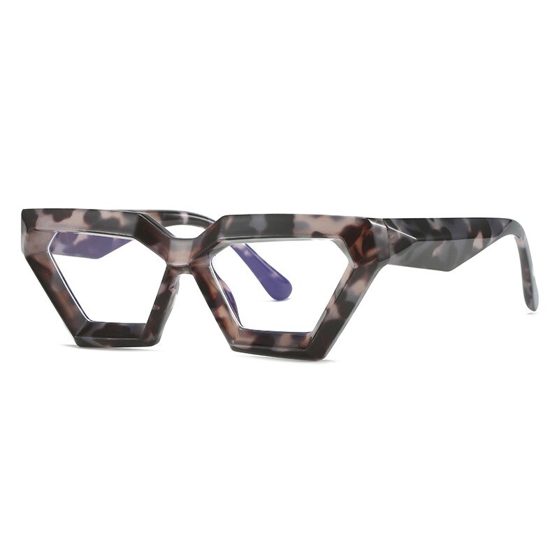 CCspace Women's Full Rim Oval Cat Eye Acetate Eyeglasses Frame 55613 - Retro Vintage Style for Fashion, Office & Everyday Wear