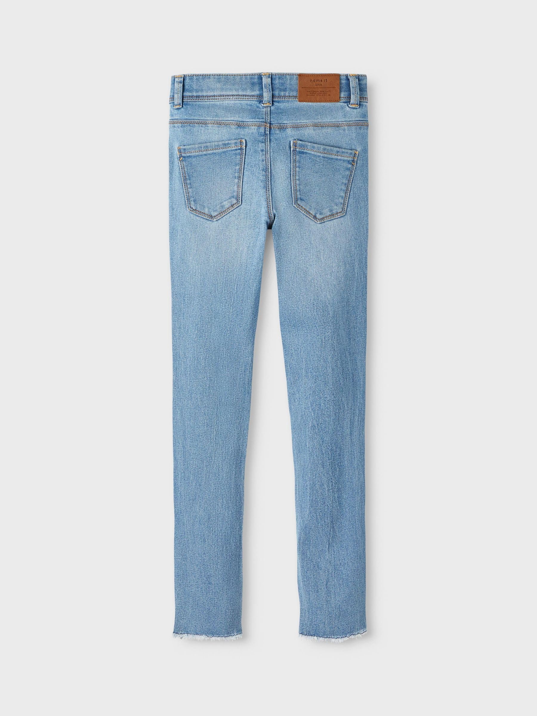 NAME IT Girl Jeans Skinny Fit High Waist Stretch Denim Pants for Women - Perfect for Casual Wear, Office & Date Nights