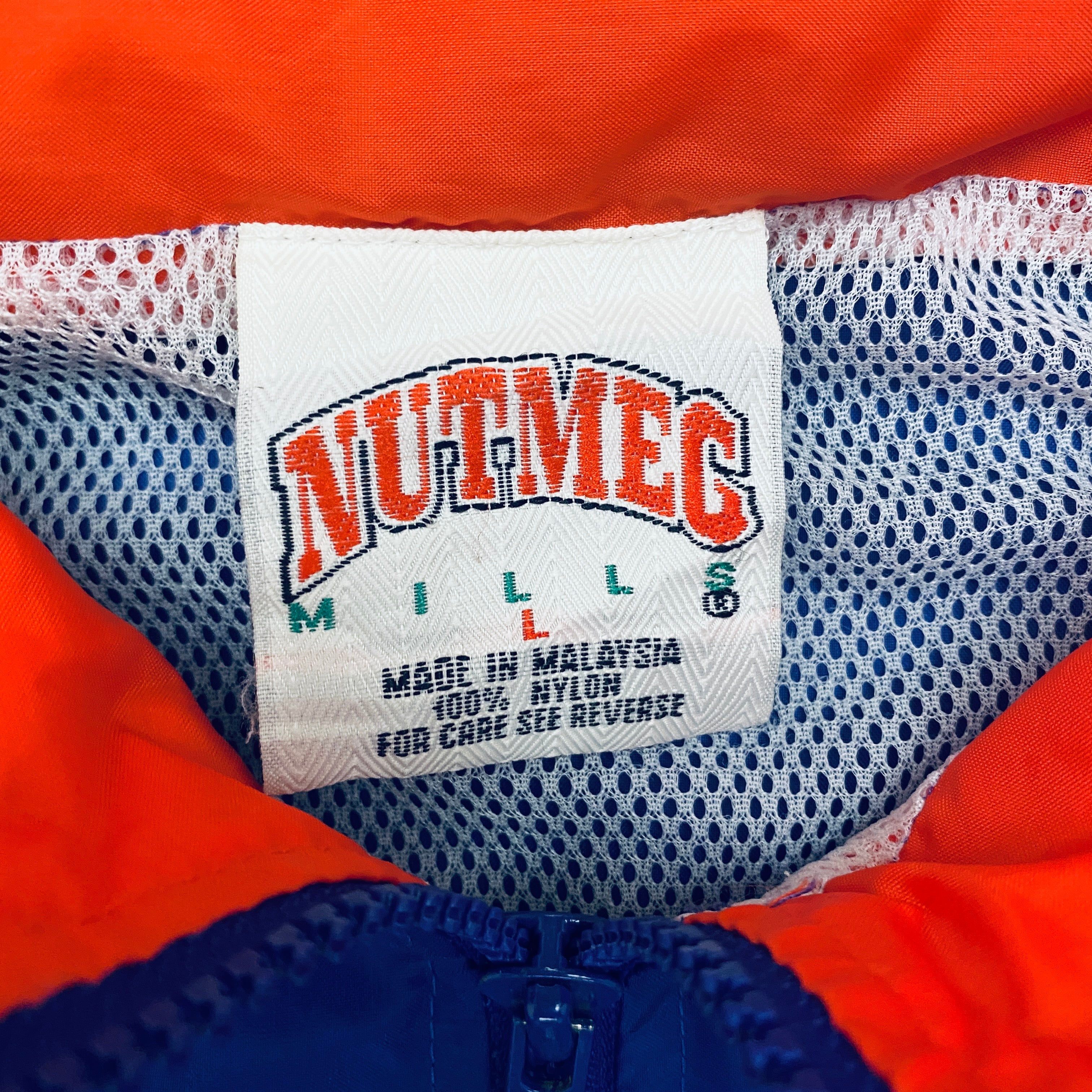 Vintage 1990s Phoenix Suns Nutmeg Mills Full-Zip Windbreaker Jacket - Men's Large (L) - Retro Basketball Fan Gear for Game Day & Casual Wear