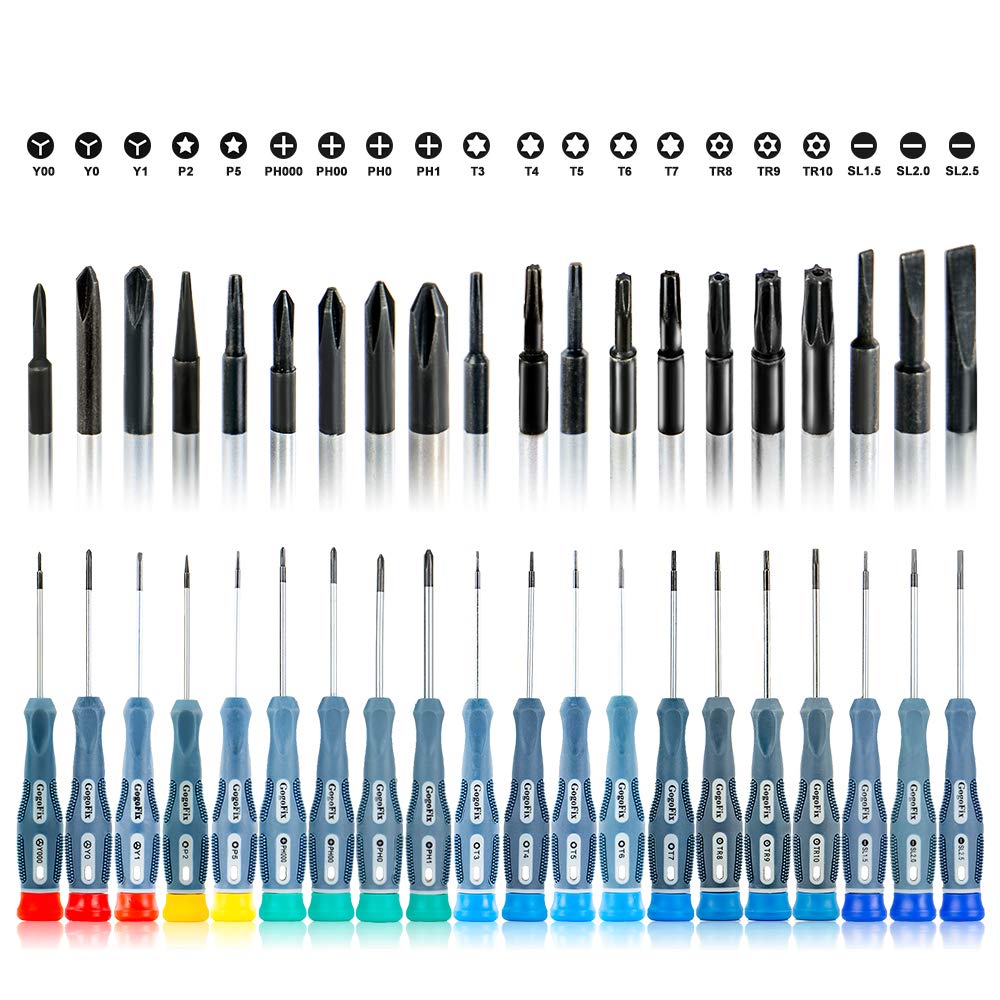 20-Piece Precision Screwdriver Set for Electronics Repair - Compatible with iPhone, Laptop, PC, Tablet, Gaming Console & Camera - Professional Tool Kit for DIY Maintenance & Small Device Fixing - Perfect for Home, Office & Tech Repair Shops