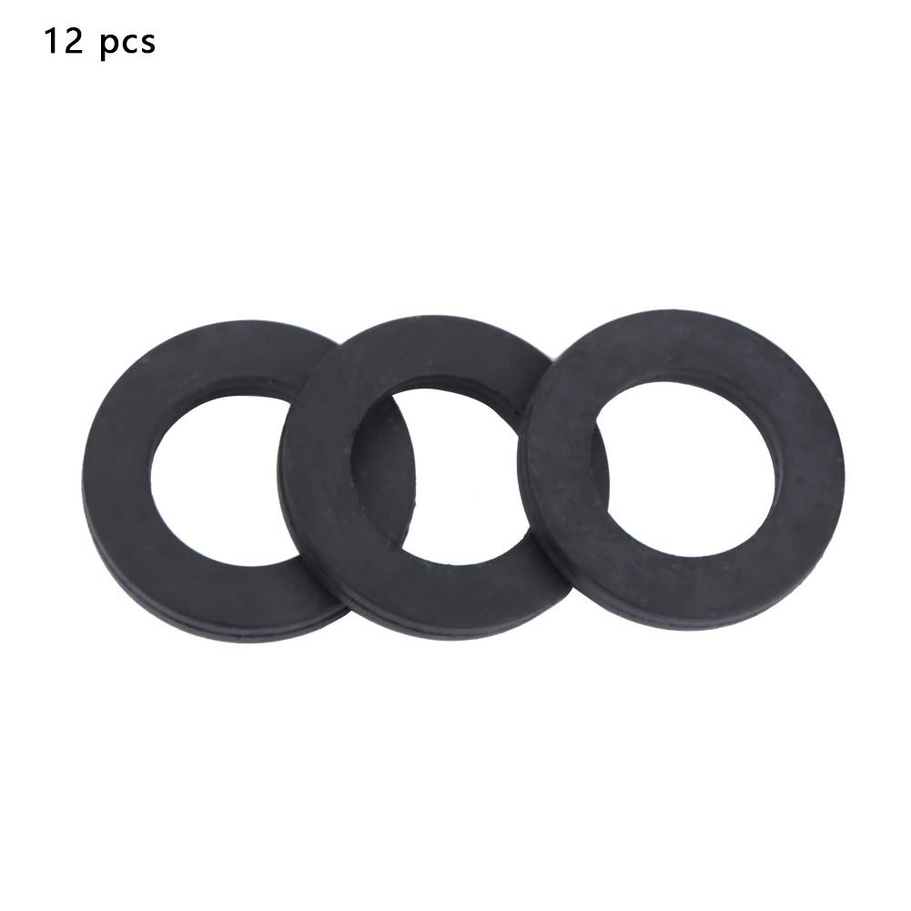 12pcs Shower Hose Washers Rubber Seals Kit - 1/2