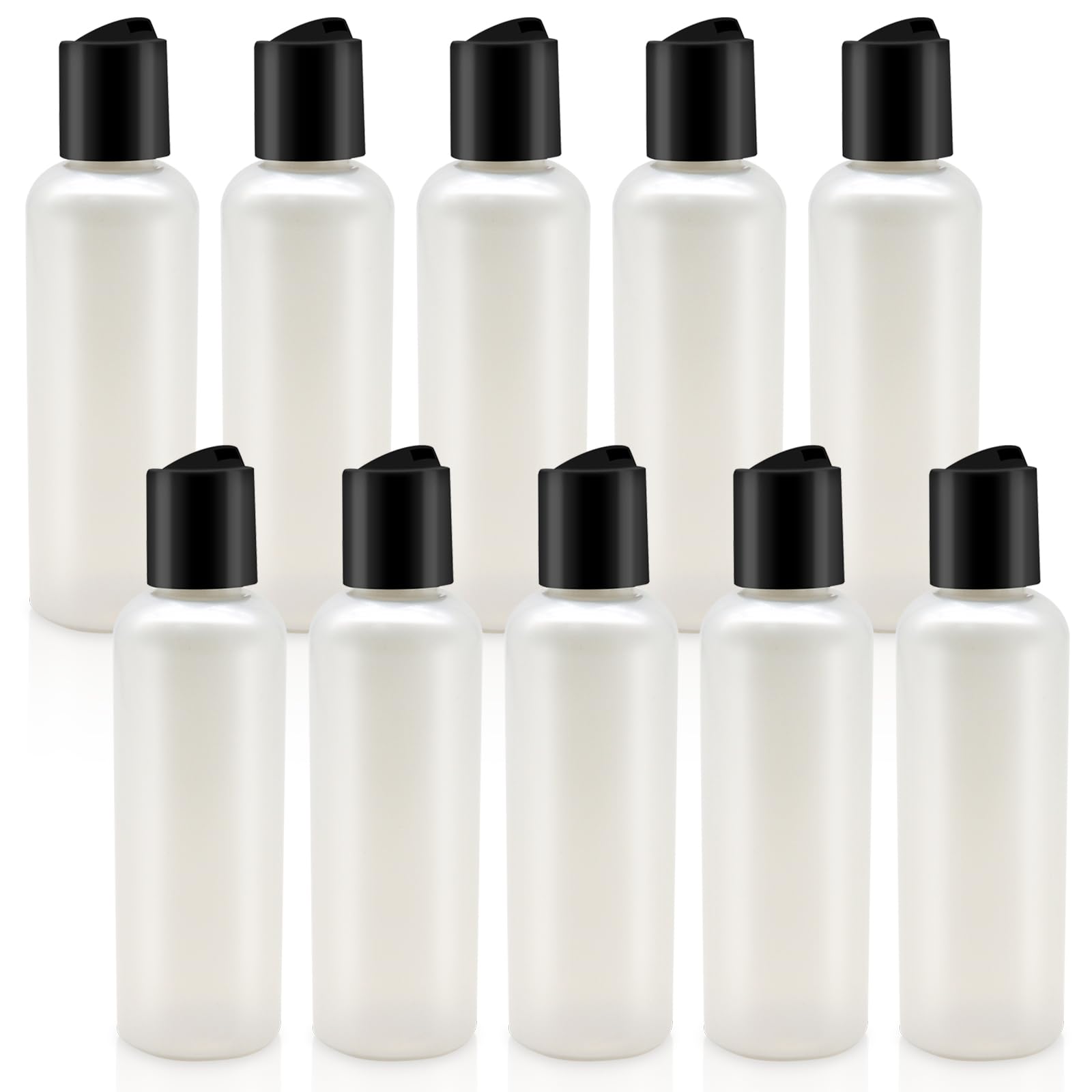 10 Pack 3.4 oz TSA Approved Empty Travel Bottles for Shampoo, Conditioner & Toiletries | Leak-Proof Cosmetic Containers for Air Travel, Gym & Vacation Essentials