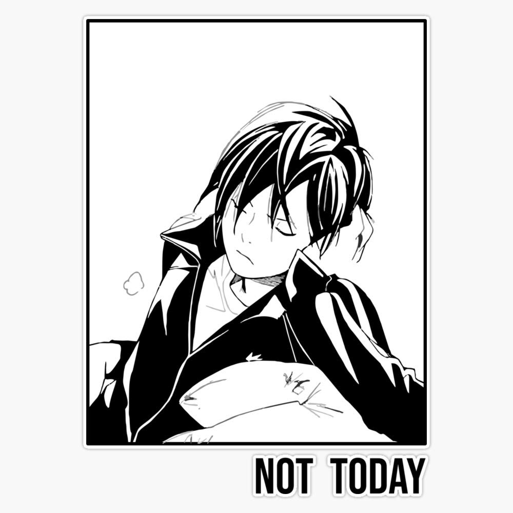 Leyland Designs Noragami Lazy Yato Vinyl Sticker - Durable Outdoor Rated Decal for Windows, Bumpers, Laptops, Crafts, and DIY Projects, 5 Inch