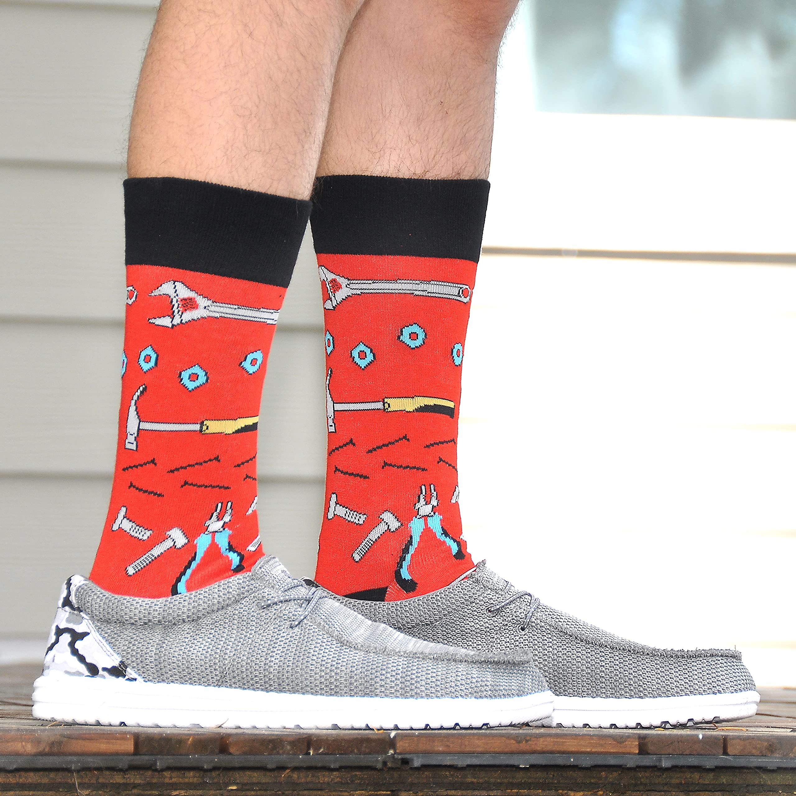 Funny Father's Day Socks for Men - Novelty Grandpa & Dad Gifts in Gift Box - Perfect Christmas Present for Dad, Husband, or Grandfather - Great for Holidays, Birthdays & Special Occasions