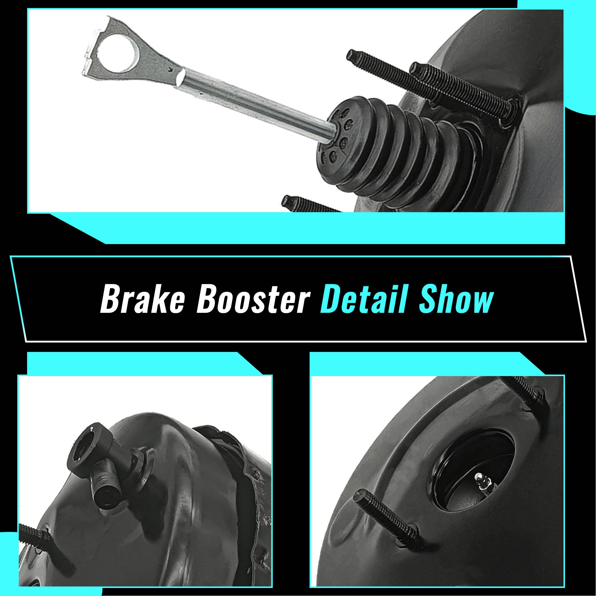 High-Performance Vacuum Power Brake Booster 54-74431 for 2007-2011 Chevy Silverado 1500 & GMC Sierra 1500 5.3L V8 - Perfect for Off-Roading, Towing & Daily Driving