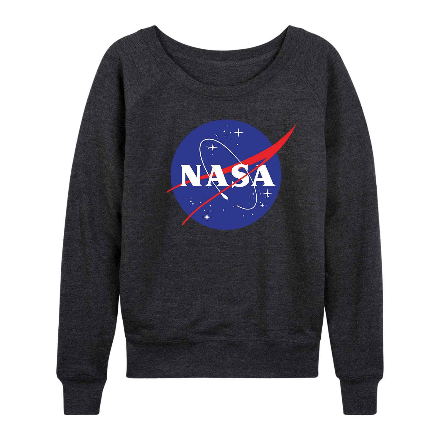 HYBRID APPAREL NASA Women's Lightweight French Terry Pullover Hoodie - Soft Casual Sweatshirt for Lounge, Workout & Everyday Wear