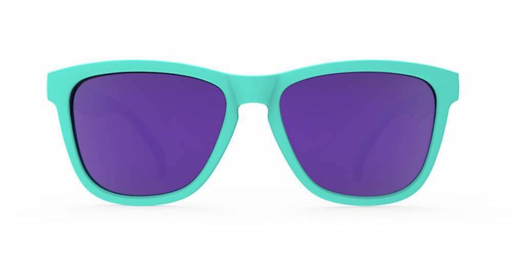 Goodr Electric Dinotopia Carnival Sunglasses - Polarized UV Protection Cycling Running Shades for Men & Women - Perfect for Outdoor Sports, Beach & Driving