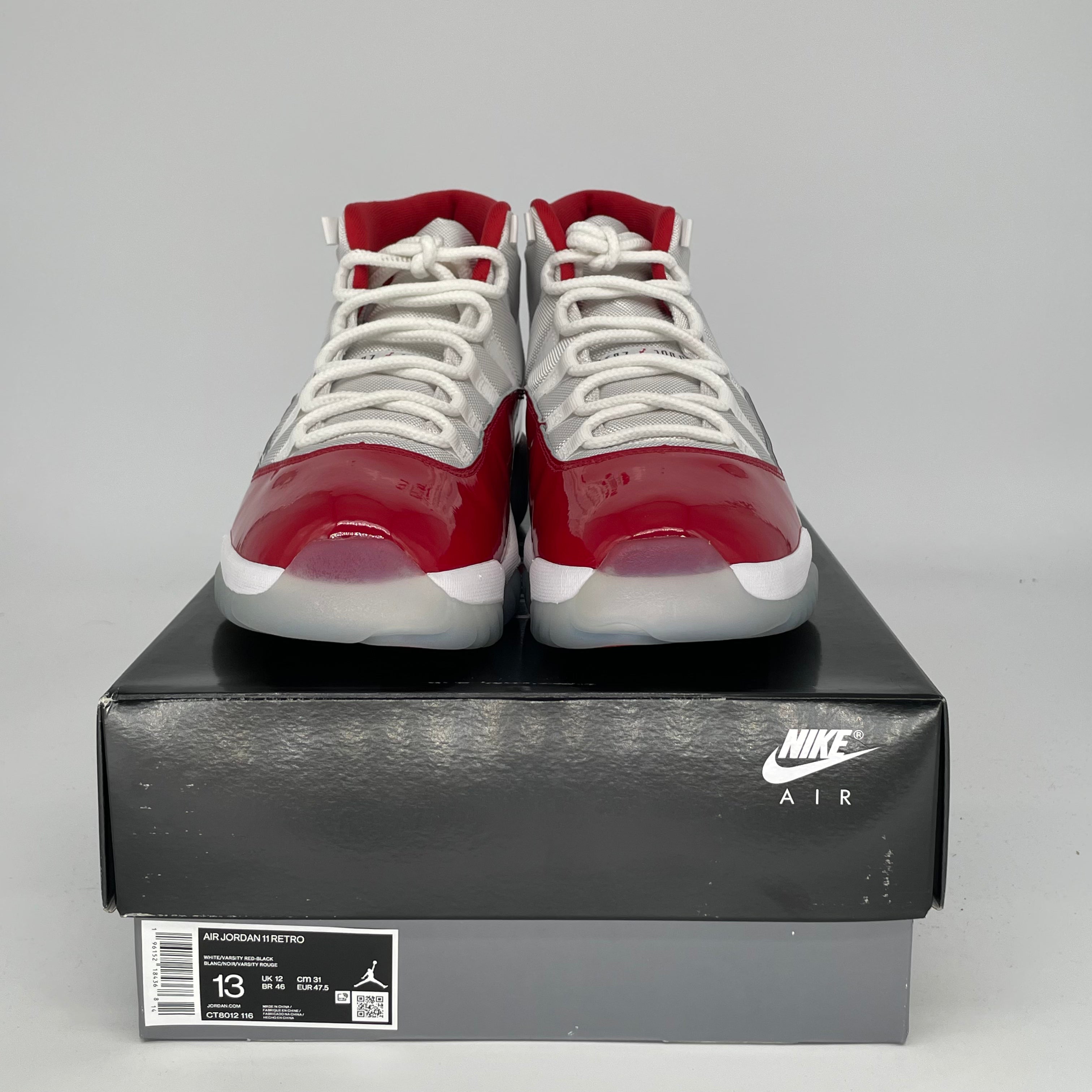 AIR JORDAN 11 CHERRY RED BASKETBALL SHOES SIZE 13 (CT8012-116) - Perfect for Basketball Games, Sneaker Collecting & Streetwear Fashion