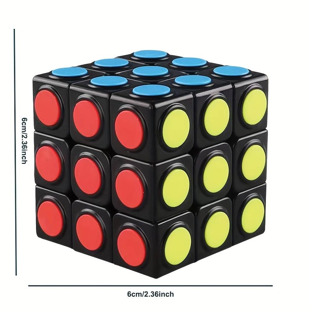 3x3 Rubik's Cube Speed Puzzle - Fast & Smooth Brain Teaser Toy for Kids & Adults | Color Matching Mind Game | Perfect Gift for Birthdays, Parties & Stress Relief | Great for Improving Focus & Problem-Solving Skills