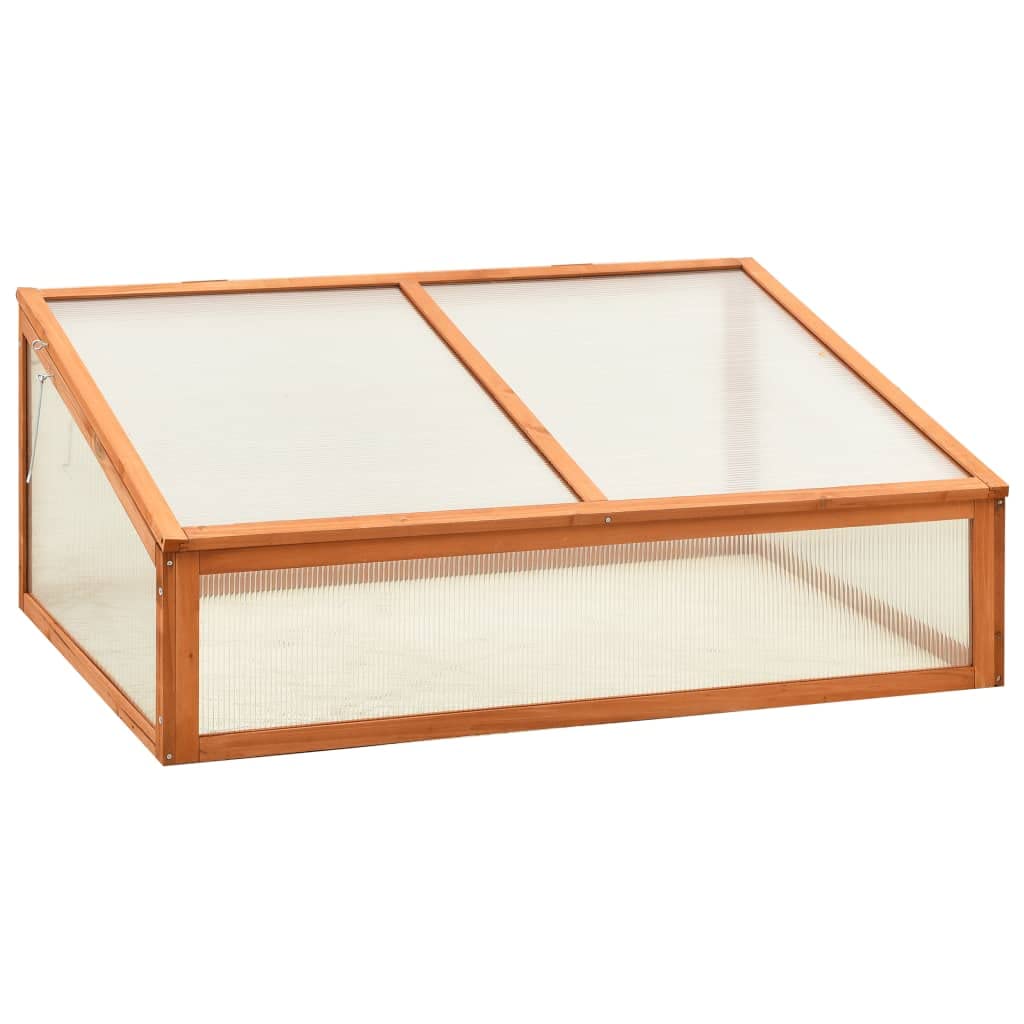 CHARMMA Greenhouse 39.4x25.6x15.7 Inch Firwood Plant Growing Box - Perfect for Indoor Herb Garden, Seed Starting & Plant Propagation