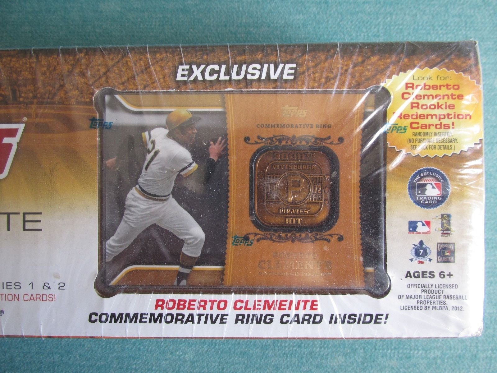 2012 Topps Baseball Complete Set - 661 Factory Sealed Cards + Exclusive Roberto Clemente 3000 Hit Ring Card | MLB Collectors Edition | Perfect for Sports Memorabilia Collections & Fantasy Baseball Fans