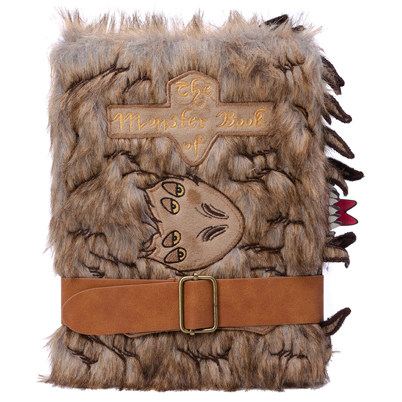 Harry Potter Monster Book of Monsters Plush Journal - Soft Cover Notebook for Wizarding World Fans, Perfect for School, Office & Collectors