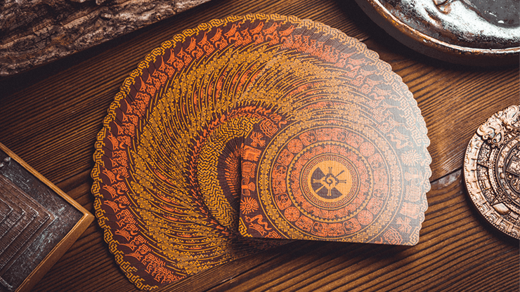 Premium Maya Sun Themed Playing Cards - Waterproof & Durable for Poker, Magic Tricks, and Casino Games - Perfect for Game Nights, Travel, and Collectors