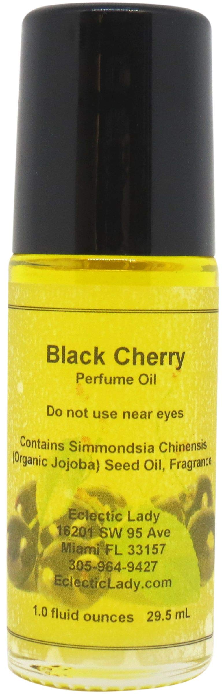 Premium Black Cherry Perfume Oil Roll-On - 1.0 Oz Long-Lasting Fragrance with Jojoba & Essential Oils | Perfect for Daily Wear, Date Nights & Special Occasions