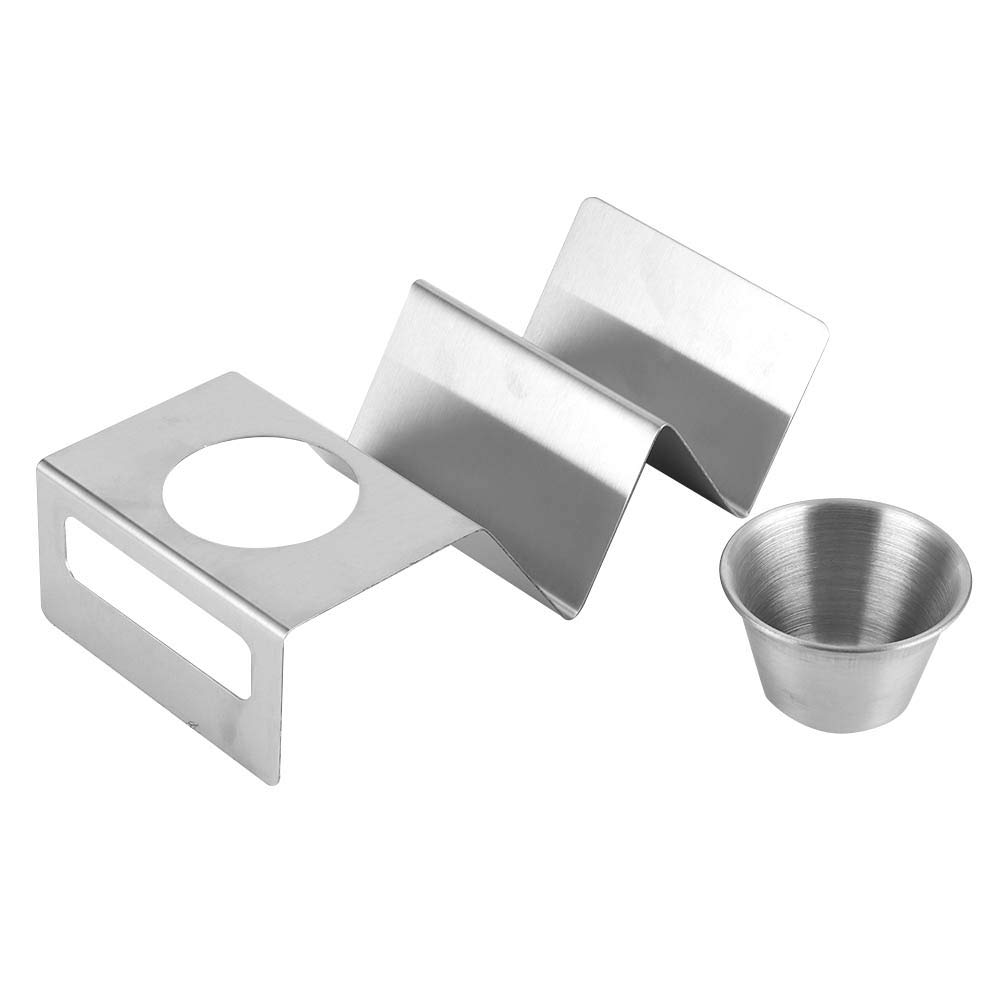 Stainless Steel Taco & Burrito Holder - Rust-Proof for Restaurants & Home Use - Perfect for Tortillas, Tacos, and Burritos Serving