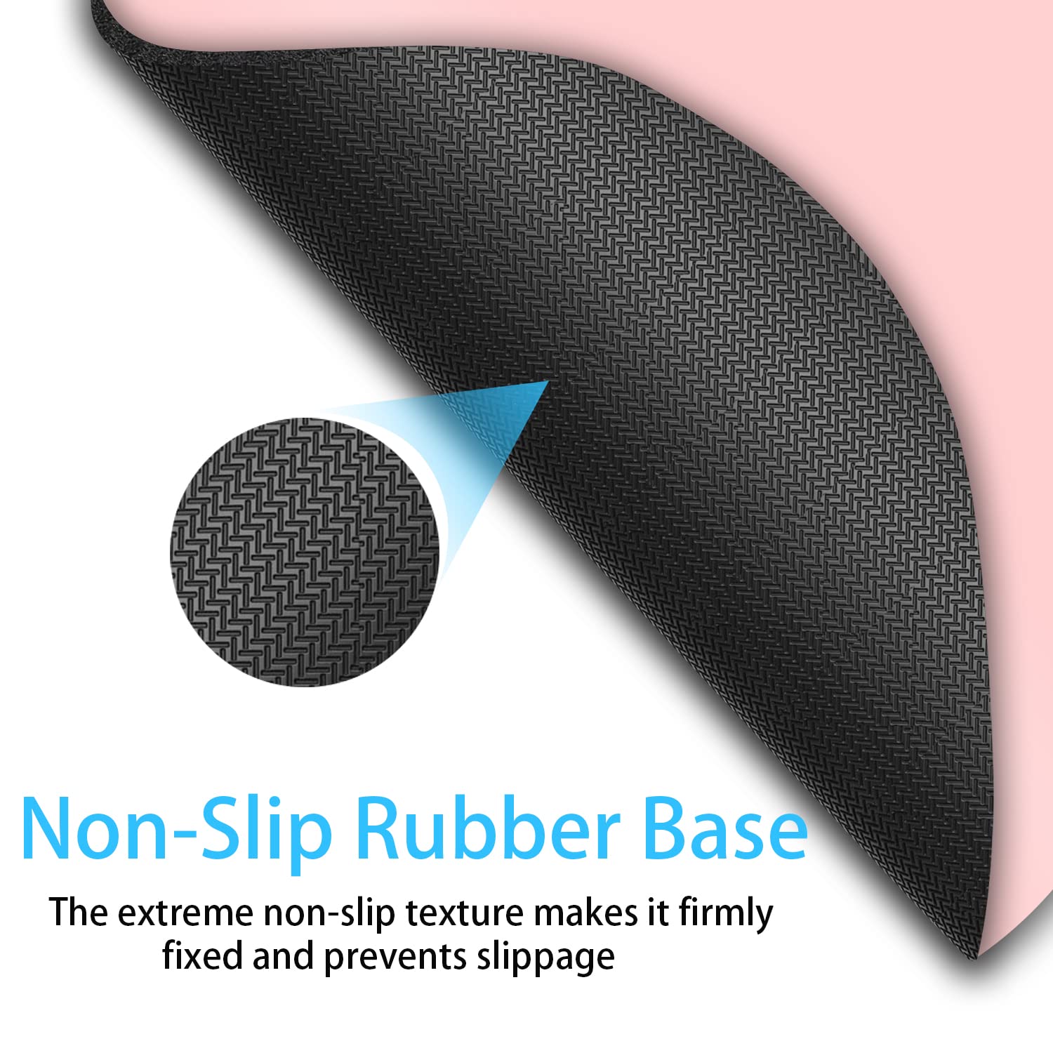 6x7 Inch Small Mouse Pad - Non-Slip Rubber Base, Waterproof Mini Mouse Mat for Laptop & Wireless Mouse - Perfect for Home Office, Travel & Gaming - Pink