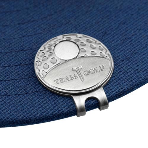 NCAA Golf Cap Clip with 2 Removable Double-Sided Magnetic Ball Markers - Easy Hat Attachment for Golfers | Perfect for Golf Tournaments, Practice & Fan Support