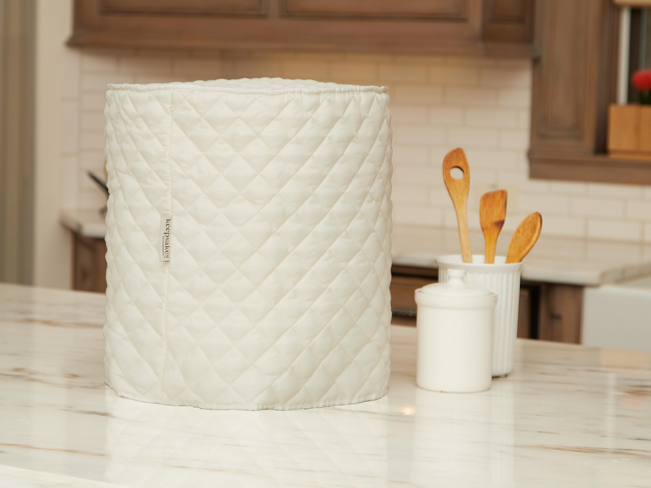 Pressure Cooker Cover – Dust Protection & Stain Resistant Washable Appliance Cover for Kitchen – Cream | Perfect for Instant Pot, Crock-Pot & Slow Cookers | Keeps Appliances Clean & Safe
