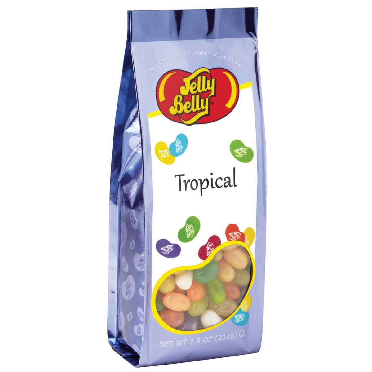 Jelly Belly Tropical Mix Jelly Beans - 7.5 oz Gift Bags (12-Pack) - Official & Genuine Candy Direct from Manufacturer | Party Favors, Birthday Gifts, Office Treats