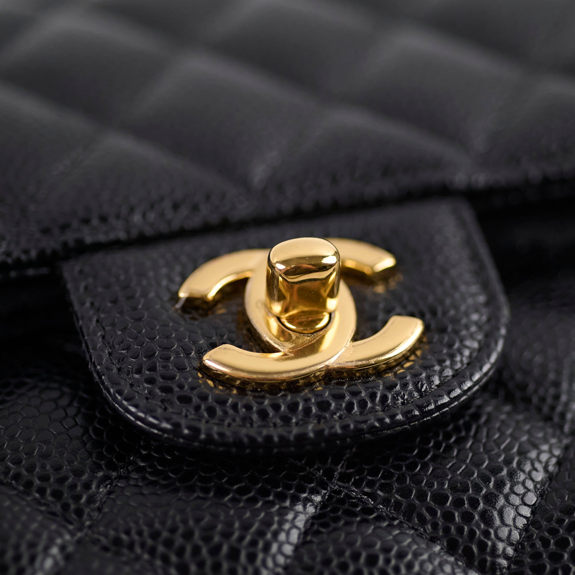 Chanel Medium/Large Classic Double Flap Bag in Black Caviar Leather 2021 Collection - Luxury Handbag for Women, Perfect for Work, Evening Events & Special Occasions